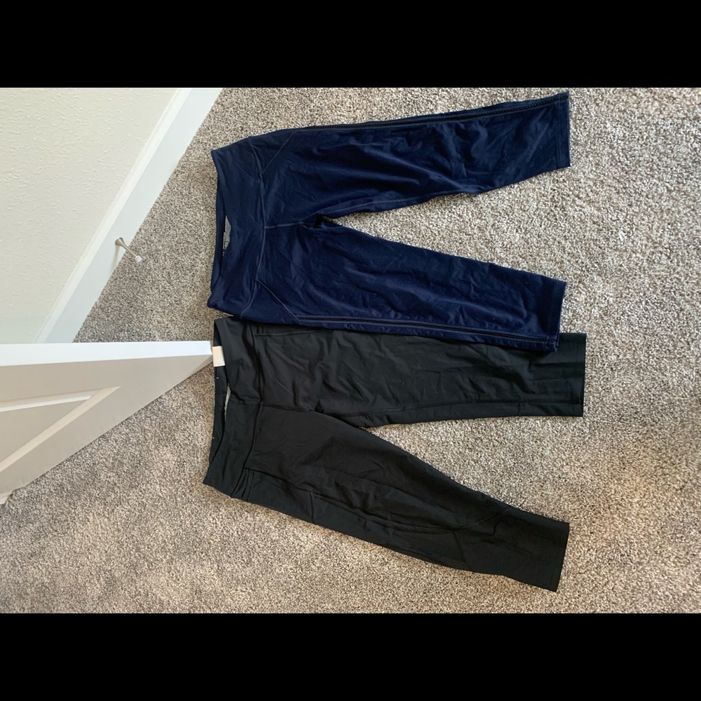 Victoria secrets capri black nwt xl blue great cond l